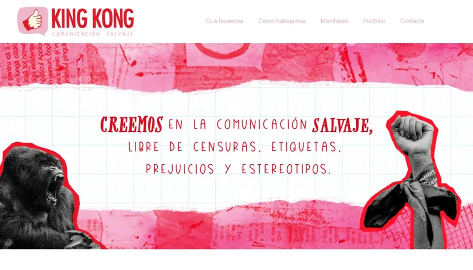 Captura del sitio de King Kong